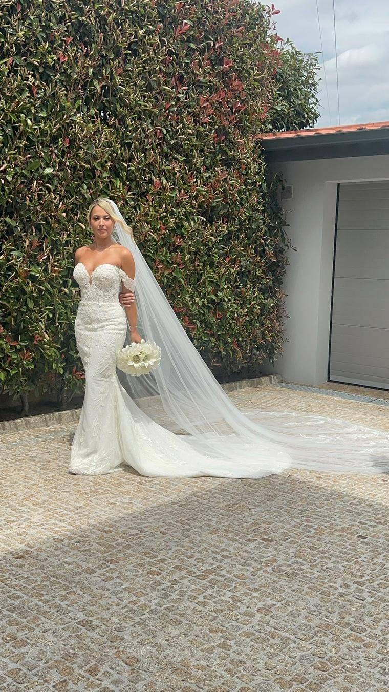 Apanhado de noiva, na manhã do casamento